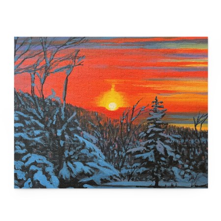 Puzzle - Alaska Snowy Sunset