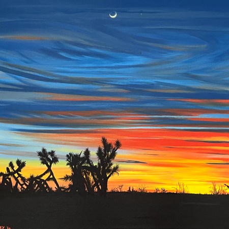 Desert Sunset - Original Landscape Painting - Desert Art for Home